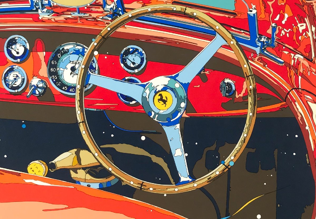 売り限定鈴木英人(1948-)●フェラーリ Ferrari 860 Monza『情熱に生きる』シルクスクリーン1998年●米フロリダ州フォートローダーデール●SoldOut作 シルクスクリーン