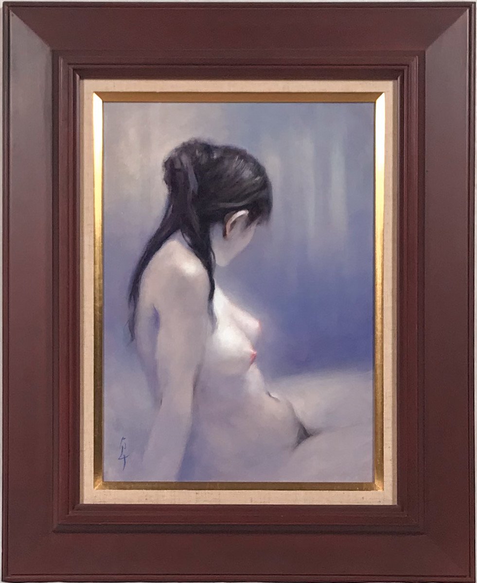 裸婦（写実画）、油彩F10、油絵、裸婦画、肉筆、美人画、リアリズム 